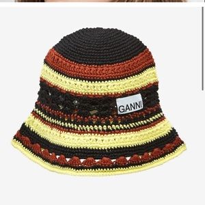 Ganni Crochet Bucket Hat
